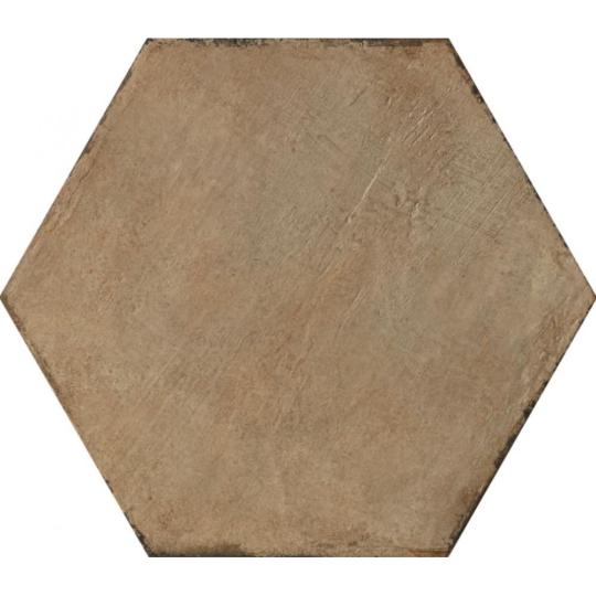 hexagon hatszogletu hexa alaku bezs homok csempe rusztikus country mediterran  burkolat fagyallo greslap nappali eloszoba konyha furdoszoba fali dekor burkolat lakberendezes.jpg